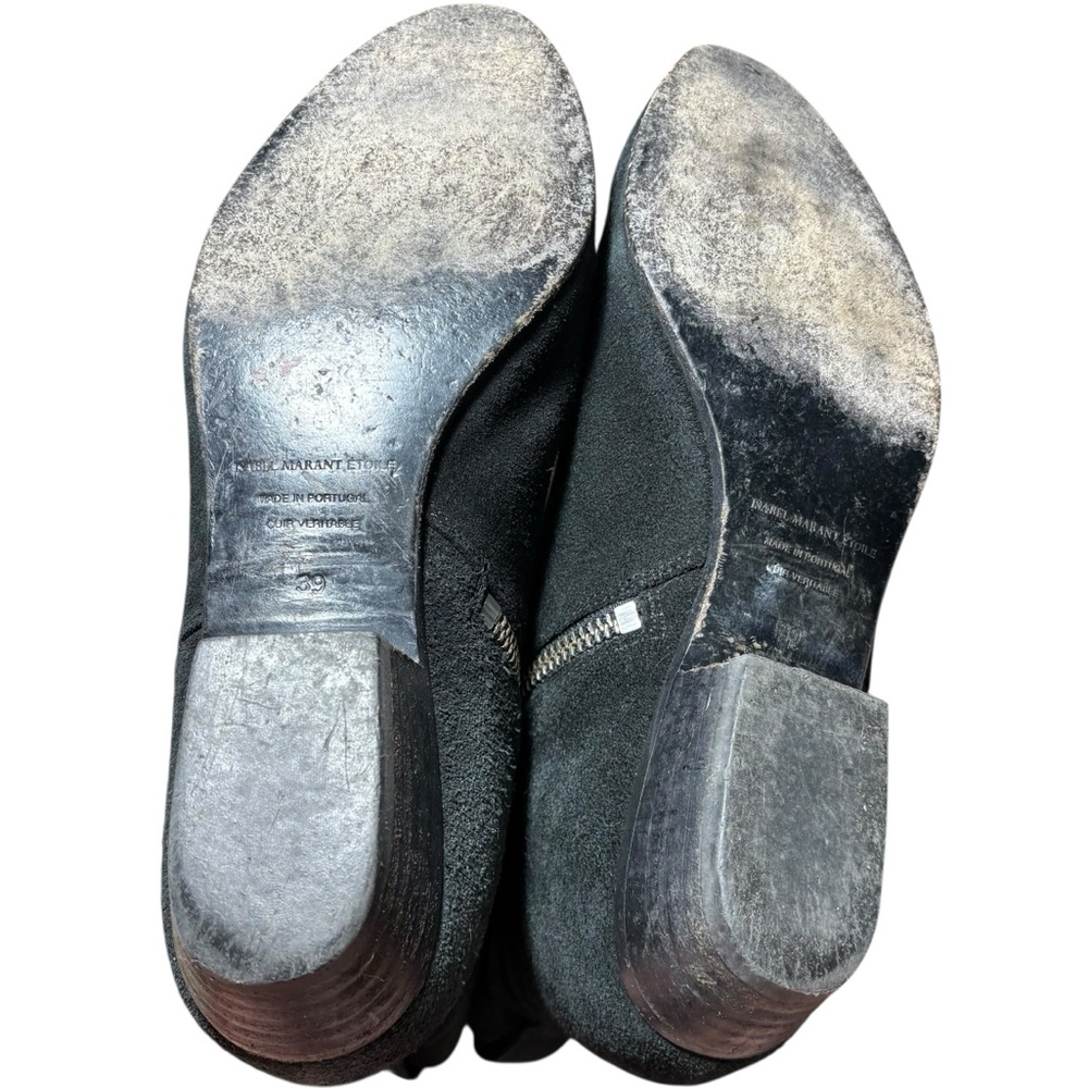 Isabel Marant Black Suede Chelsea Ankle Boots - Picture 7 of 15